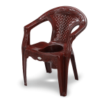 RFL King Commode Chair W/O Lid - Rose Wood - Image 2