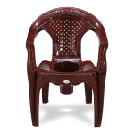 RFL King Commode Chair W/O Lid - Rose Wood