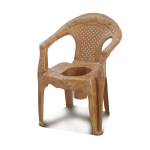 RFL Deluxe Commode Chair W/O Lid -Sandal Wood - Image 4