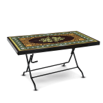 Deco Classic Table 6 Seat S/L Print Fancy - Black
