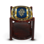 Rfl Tea Table With Stopper (Jubilee) Printed-Rose Wood - Image 3